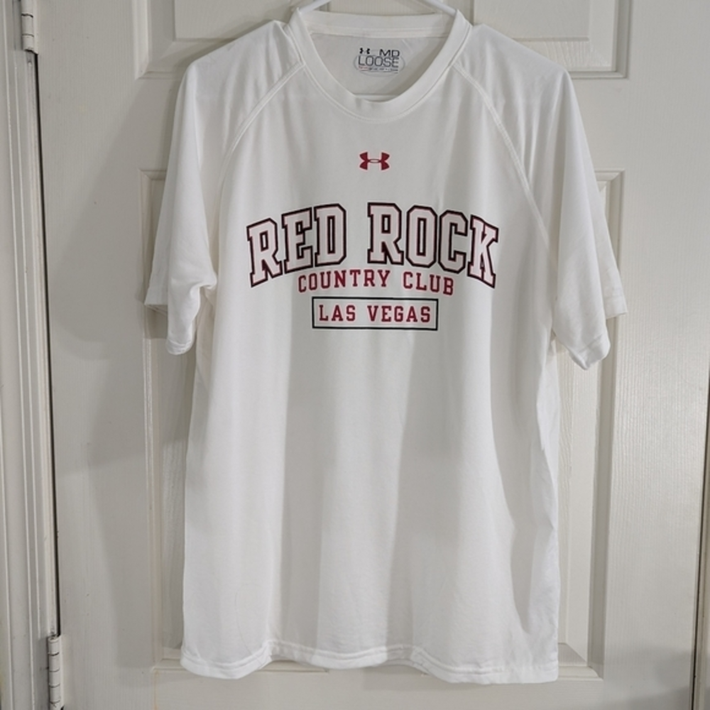 Under Armour Heat Gear Red Rock Country Club Men's Loose Medium‎ Short Sleeve